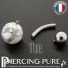 Piercing Titane interne Howlite