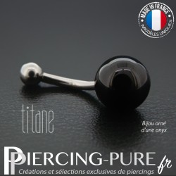 Piercing Titane interne Onyx