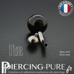 Piercing Titane interne Onyx