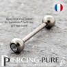 Piercing Langue Titane Silver Night - interne