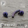 Micro banane Titane Dark purple billes 3mm