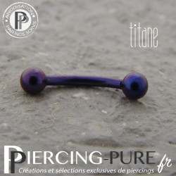 Micro banane Titane Dark purple billes 3mm
