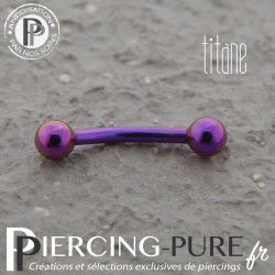 Micro banane Titane Fushia billes 3mm