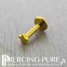 Piercing titane étoile dorée