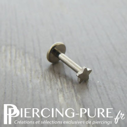 Piercing titane étoile