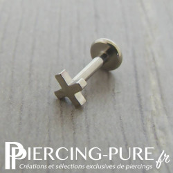 Piercing titane croix