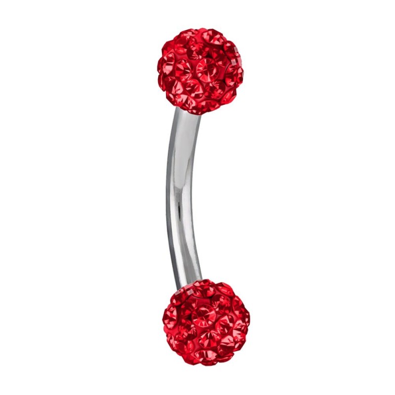 Lot De 4 Piercings Arcade "œil De Chat" - Double Boule, Tige 1.2x8 Mm, Boule 3 Mm | Titane/acier 316L, Couleurs Doré, Rosé, Noir, Multicolore